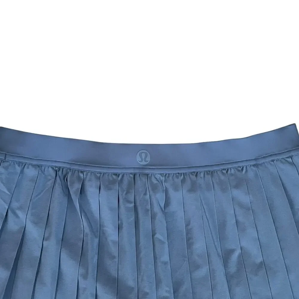 Lululemon Women’s High-Rise Pleated Tennis Skirt Skort in Oasis Blue Size 10
